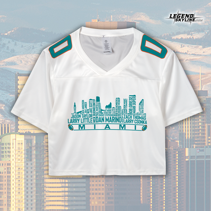 Miami Jersey Custom Football Greatest Of All Time Team Legends Miami City Skyline Jersey Shirt Personalized Embroidery Name Number