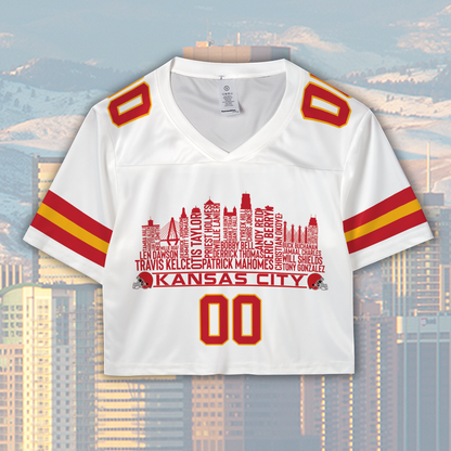 Kansas Jersey Custom Football Greatest Of All Time Team Legends Kansas City Skyline Jersey Shirt Personalized Embroidery Name Number