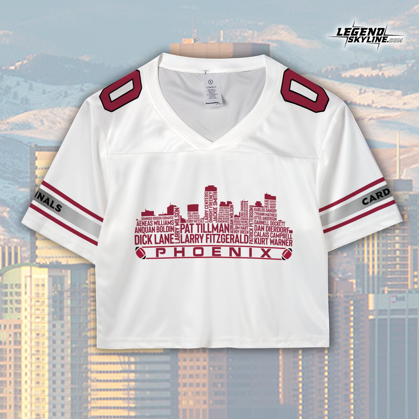 Arizona Custom Football Jersey Greatest Of All Time Team Legends Arizona City Skyline Shirt Personalized Embroidery Name Number