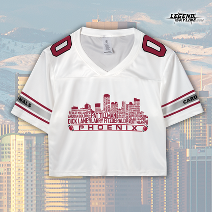 Arizona Custom Football Jersey Greatest Of All Time Team Legends Arizona City Skyline Shirt Personalized Embroidery Name Number