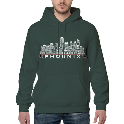 Arizona Baseball Team Current Roster Phoenix City Skyline Shirts