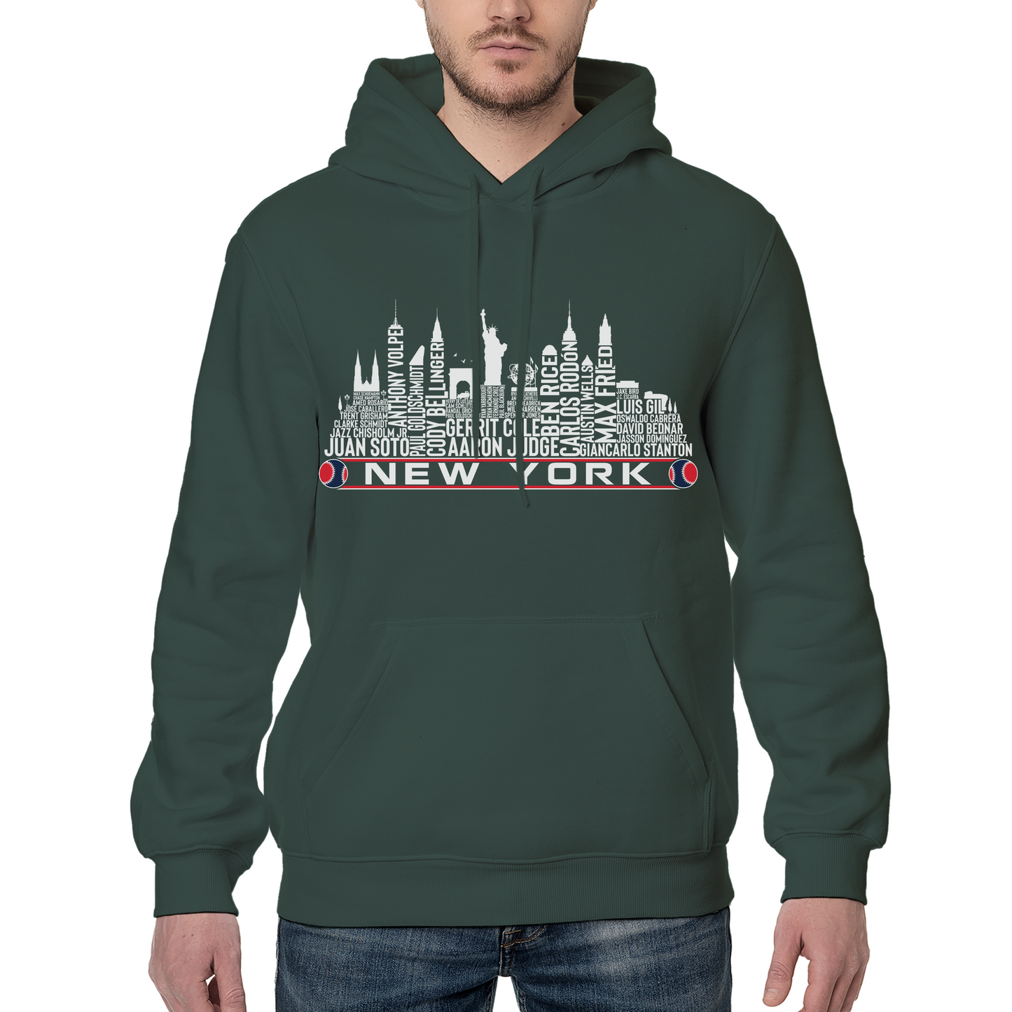 New York Baseball Team Current Roster New York City Skyline Shirts