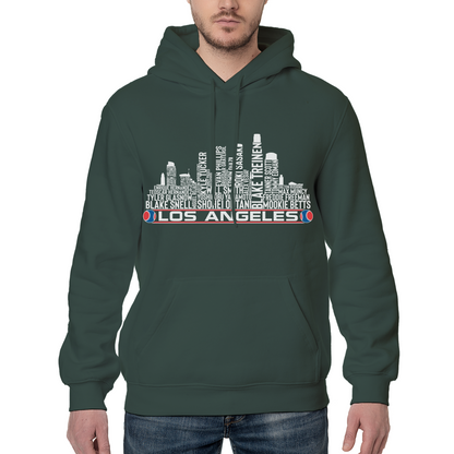 Los Angeles Baseball Team Current Roster Los Angeles City Skyline Shirts