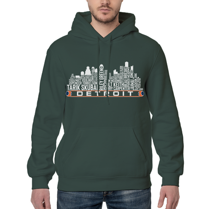 Detroit Baseball Team Current Roster Detroit City Skyline Shirts