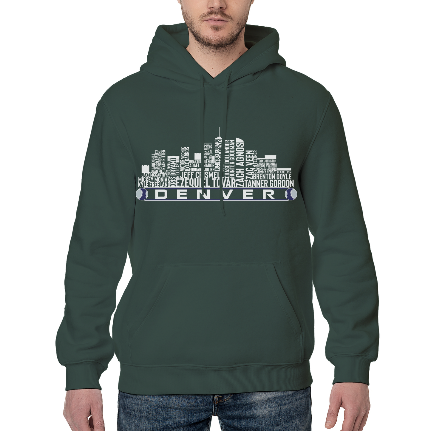 Denver Baseball Team Current Roster Denver City Skyline Shirts