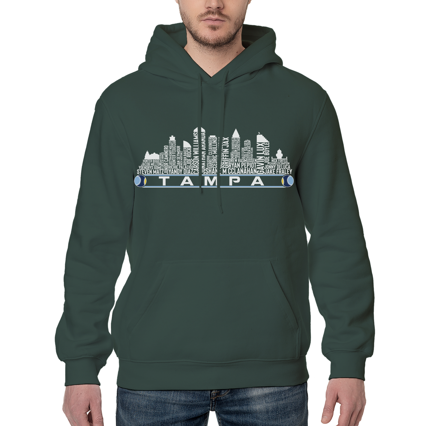 Tampa Bay Baseball Team Current Roster Tampa Bay City Skyline Shirts
