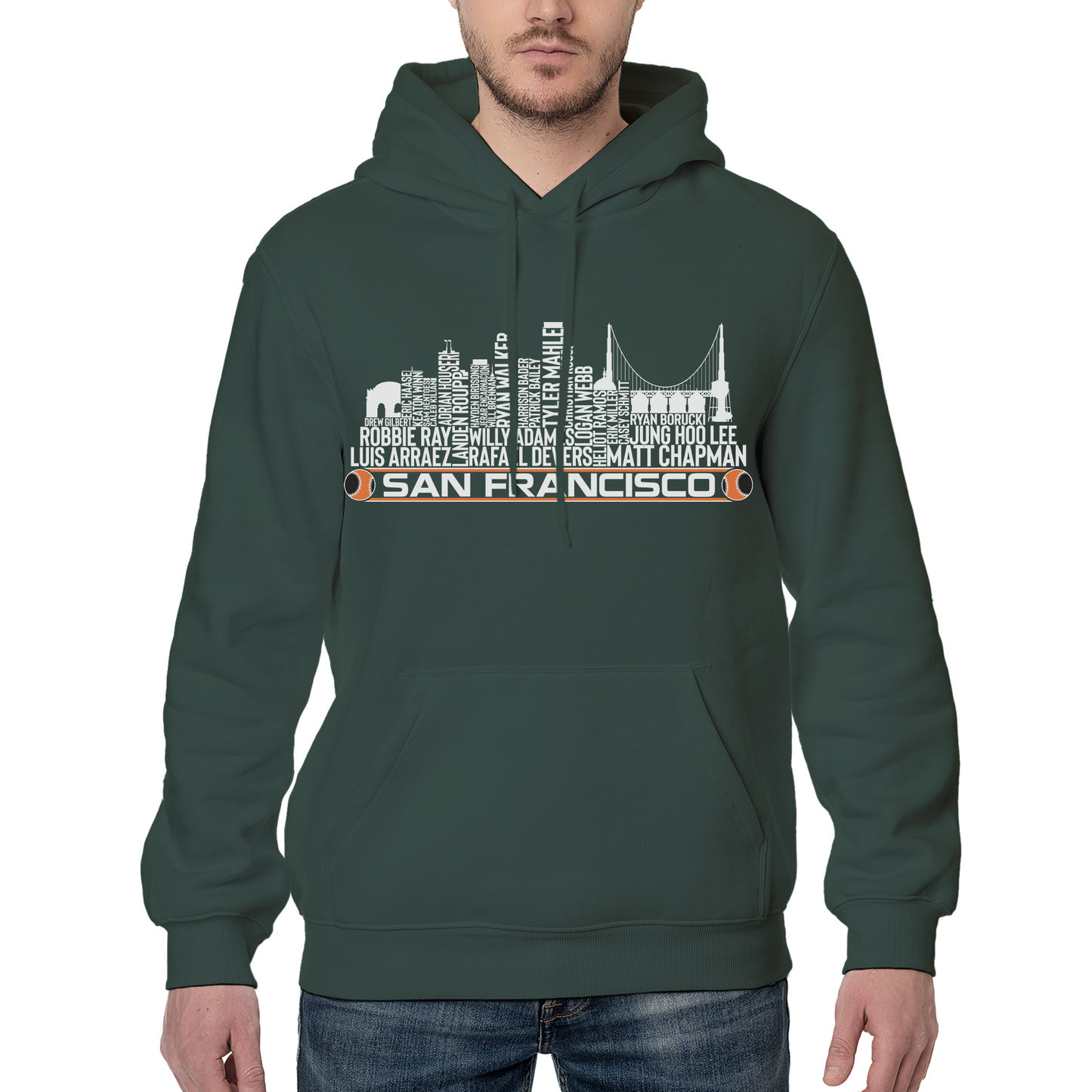 San Francisco Baseball Team Current Roster San Francisco City Skyline Shirts