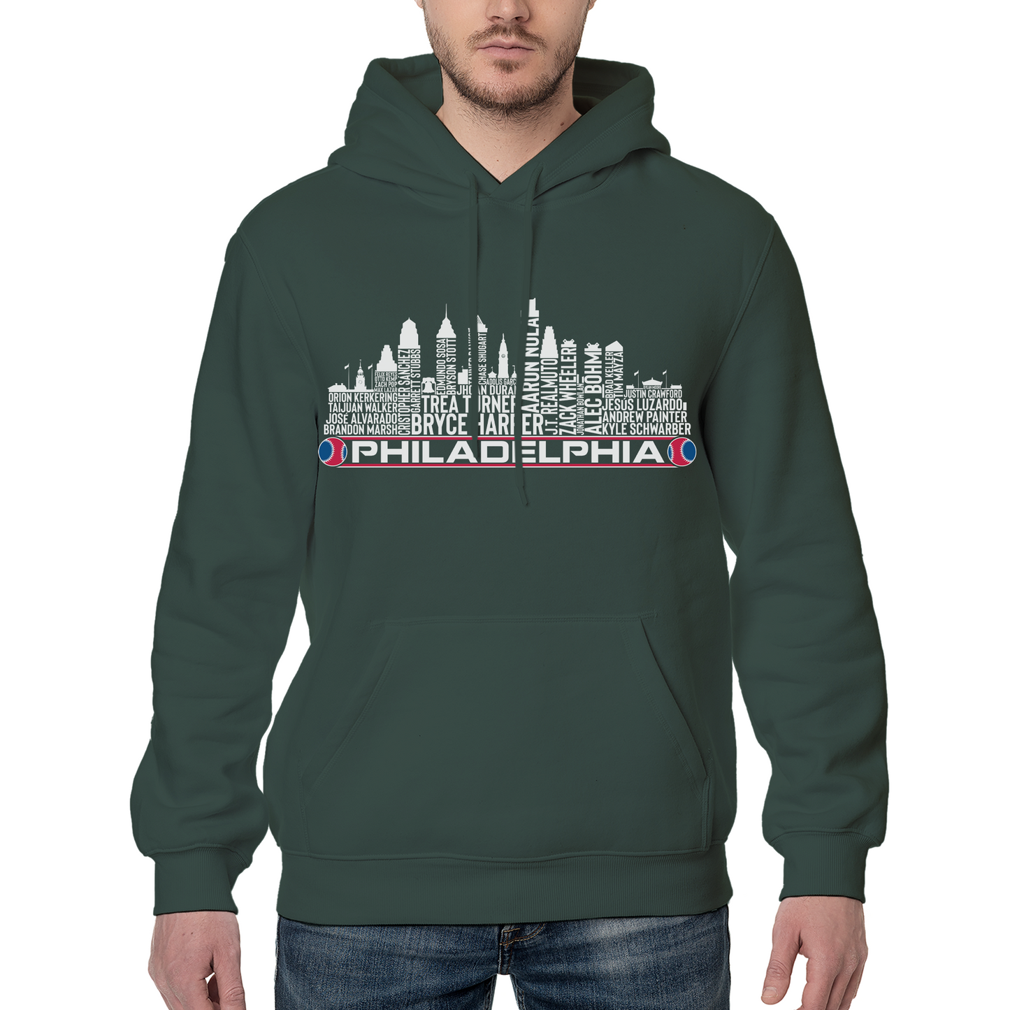 Philadelphia Baseball Team Current Roster Philadelphia City Skyline Shirts