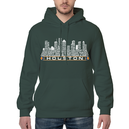 Houston Baseball Team Current Roster Houston City Skyline Shirts