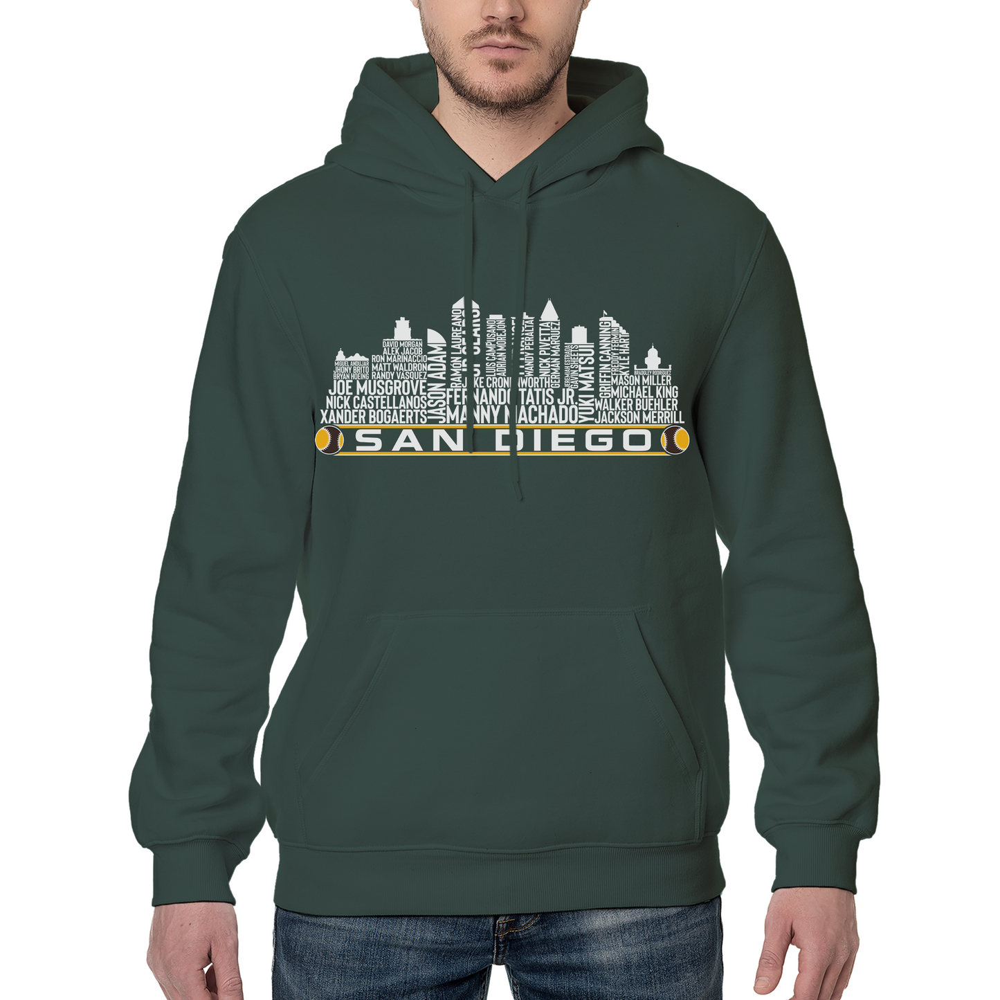 San Diego Baseball Team Current Roster San Diego City Skyline Shirts
