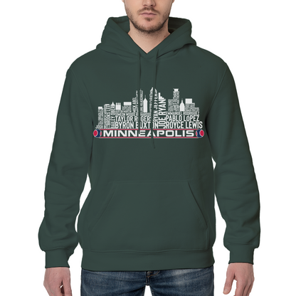 Minneapolis Baseball Team Current Roster Minneapolis City Skyline Shirts