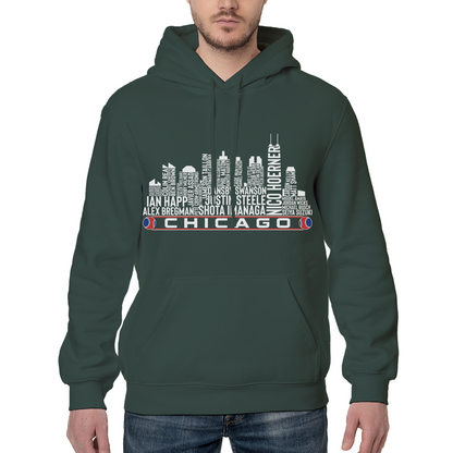 Chicago Baseball Team Current Roster Chicago City Skyline Shirts