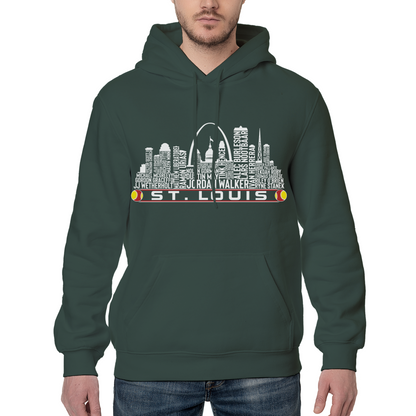 St. Louis Baseball Team Current Roster St. Louis City Skyline Shirts