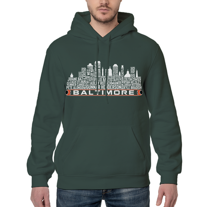 Baltimore Baseball Team Current Roster Baltimore City Skyline Shirts