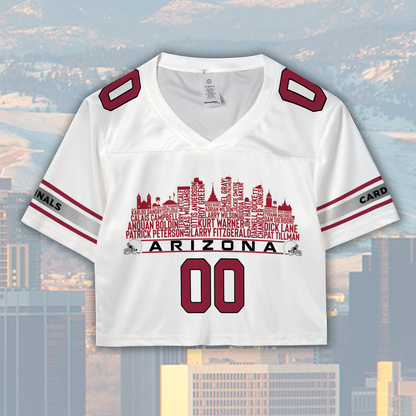 Arizona Custom Football Jersey Greatest Of All Time Team Legends Arizona City Skyline Shirt Personalized Embroidery Name Number