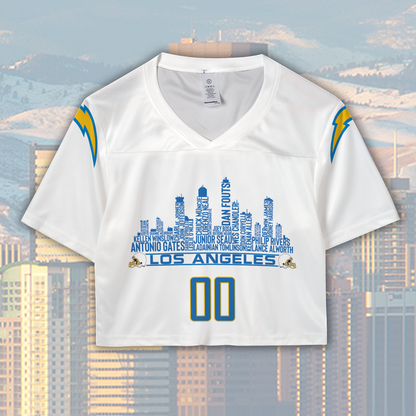 Los Angeles R Jersey Custom Football Greatest Of All Time Team Legends Los Angeles City Skyline Jersey Shirt Personalized Embroidery Name Number