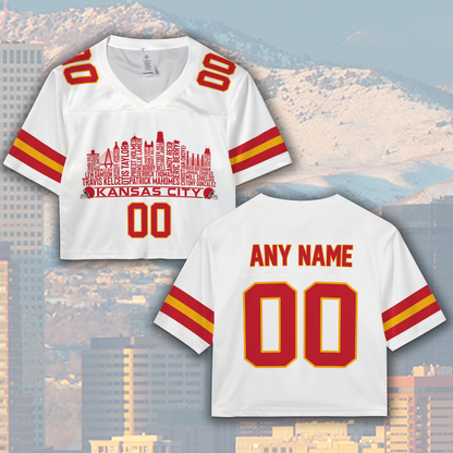 Kansas Jersey Custom Football Greatest Of All Time Team Legends Kansas City Skyline Jersey Shirt Personalized Embroidery Name Number