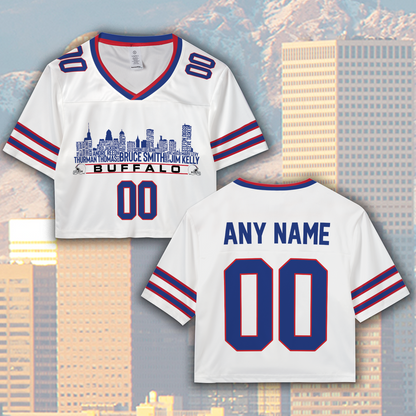 Buffalo Jersey Custom Football Greatest Of All Time Team Legends Buffalo Skyline Jersey Shirt Personalized Embroidery Name Number