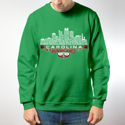 Carolina Hockey Stanley 2026 Team Champions Raleigh City Skyline Shirts
