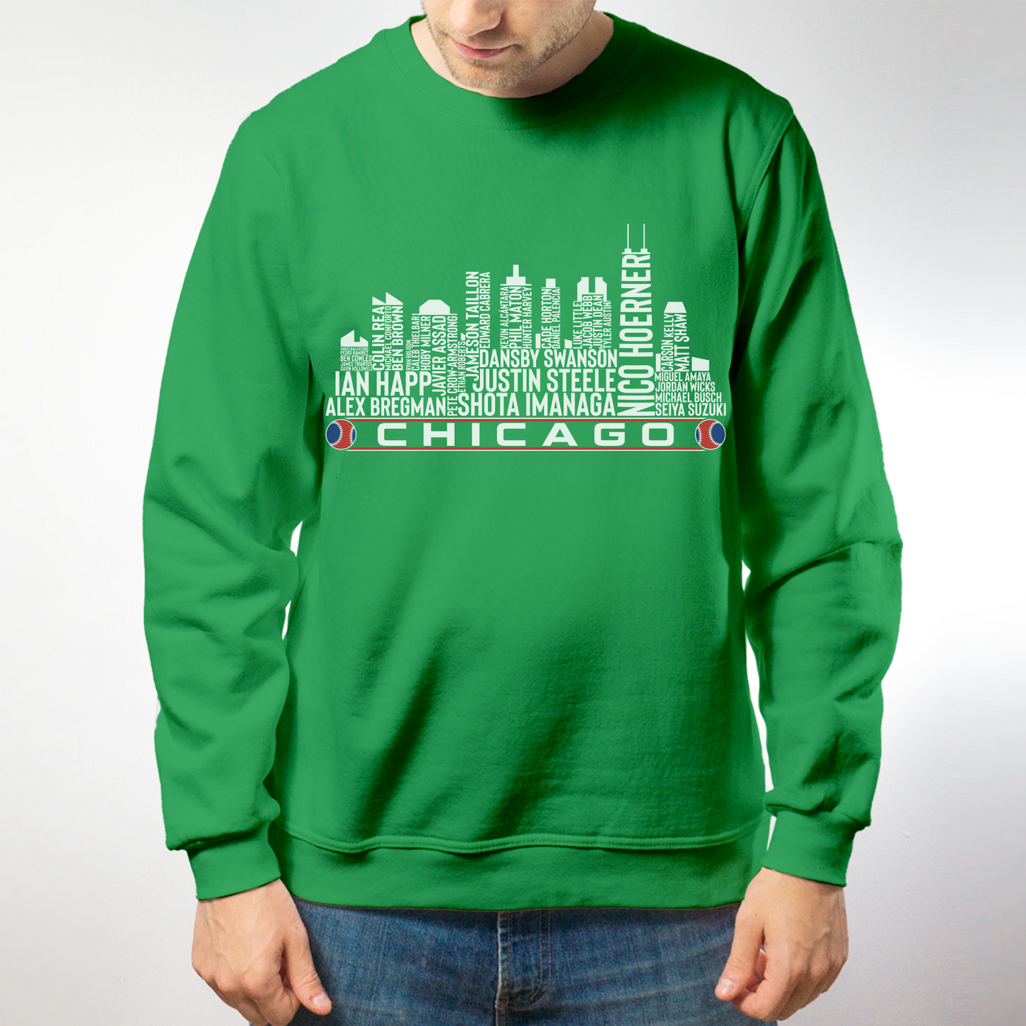 Chicago Baseball Team Current Roster Chicago City Skyline Shirts