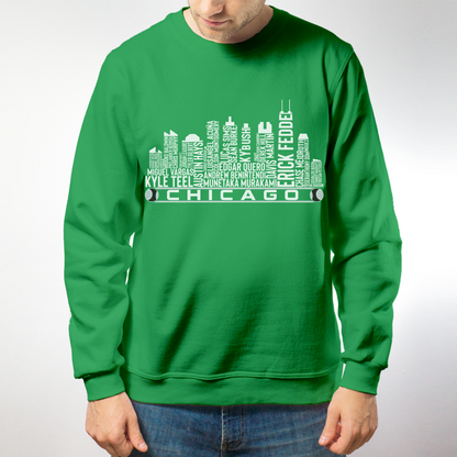 Chicago Baseball Team Current Roster Chicago City Skyline Shirts