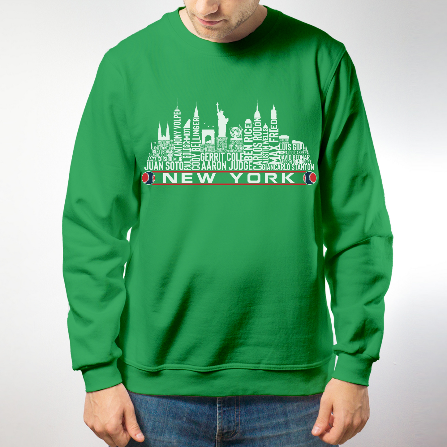 New York Baseball Team Current Roster New York City Skyline Shirts