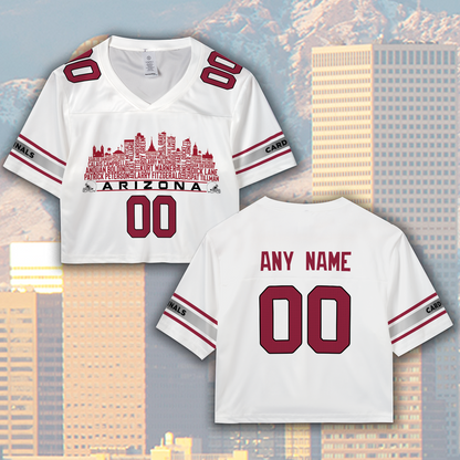 Arizona Custom Football Jersey Greatest Of All Time Team Legends Arizona City Skyline Shirt Personalized Embroidery Name Number