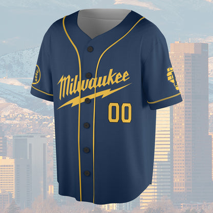 Milwaukee Tool Baseball Jersey World Champions 2026 League City Skyline
