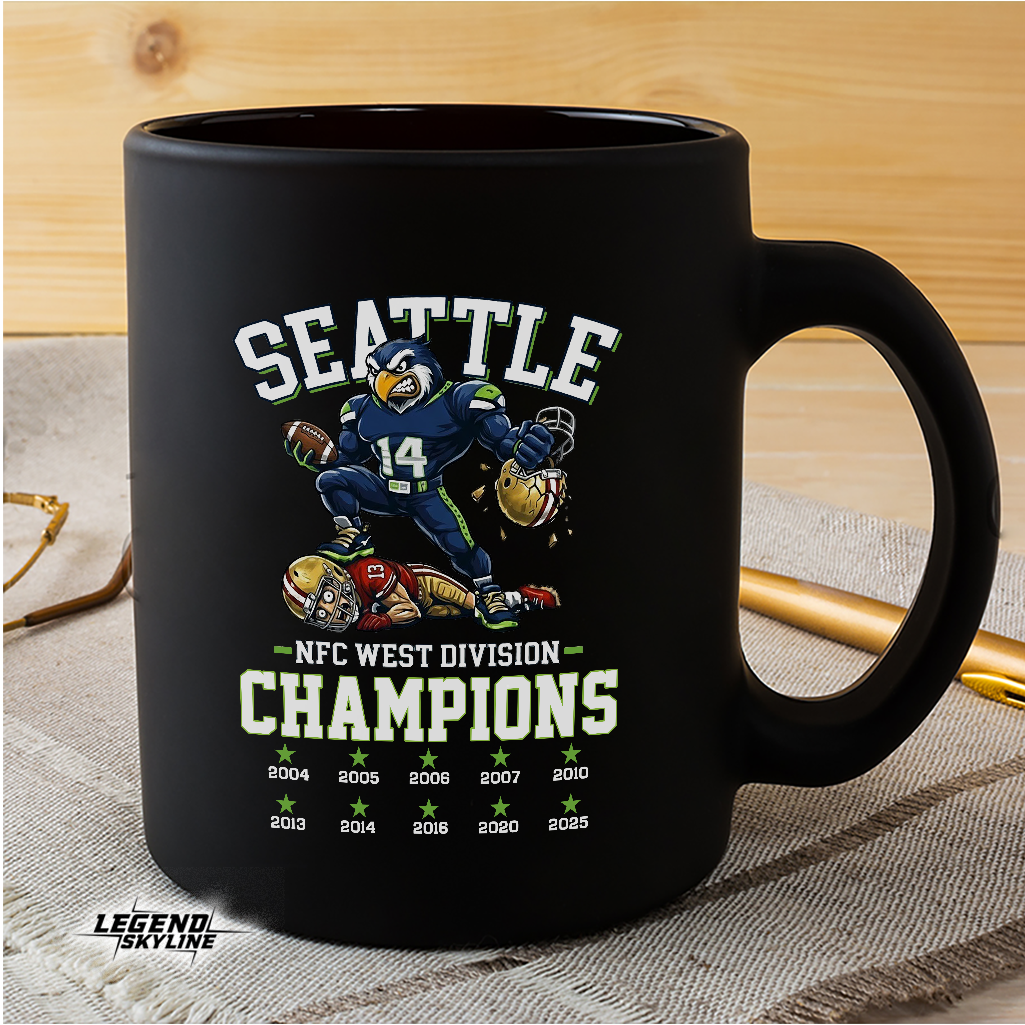 Seattle Football NFC West Division Champs 2025 Shirt