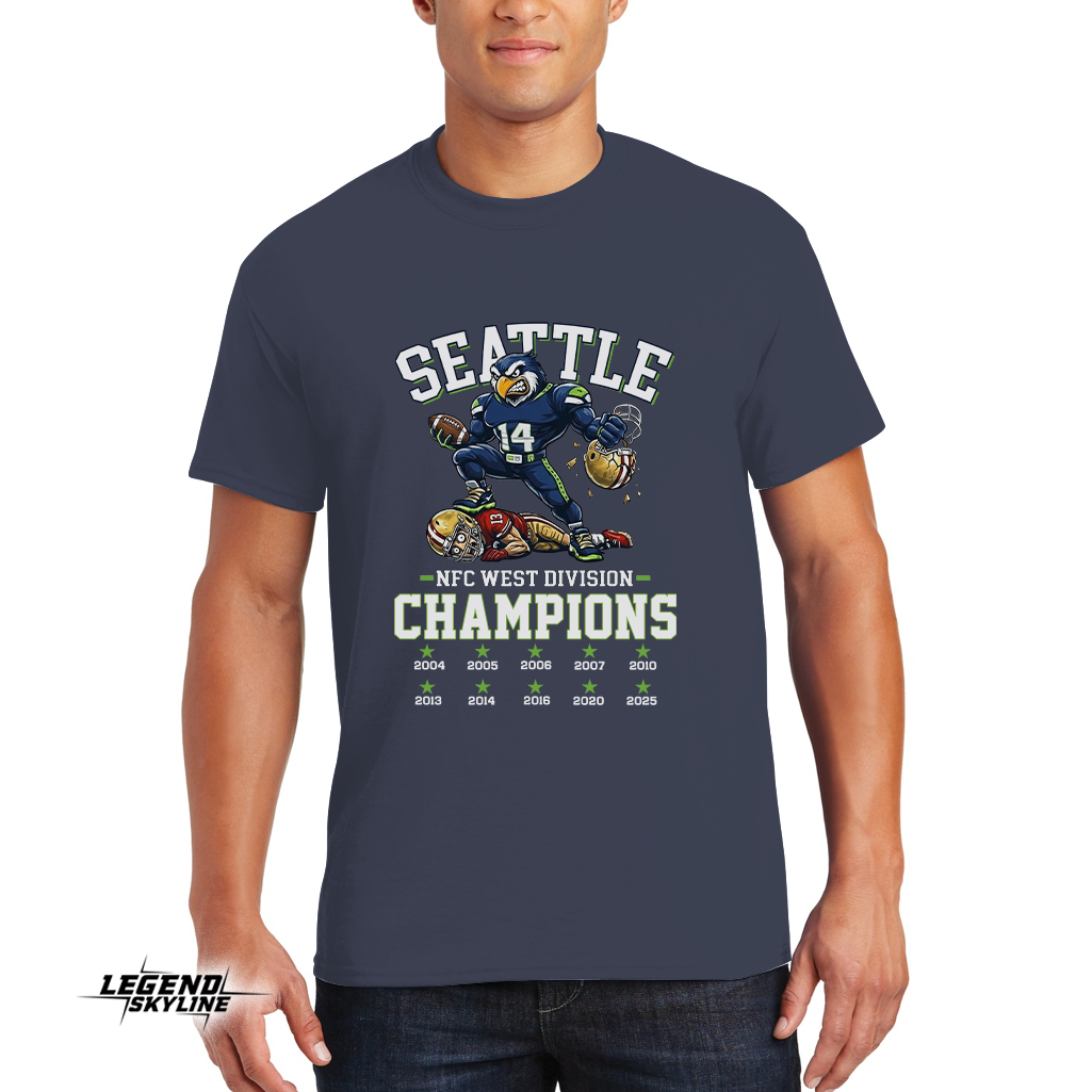 Seattle Football NFC West Division Champs 2025 Shirt