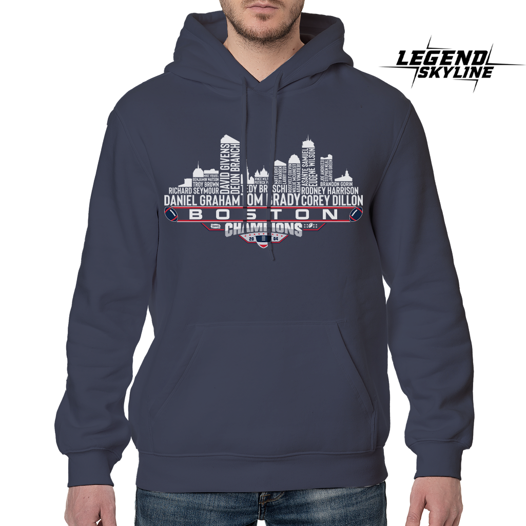 New England Dream Team Football XXXVIII Champions 2004 , New England City Skyline Shirt