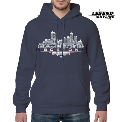 New England Dream Team Football XXXVIII Champions 2004 , New England City Skyline Shirt