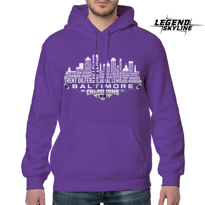 Baltimore Dream Team Football XXXV Champions 2001, Baltimore City Skyline Shirt