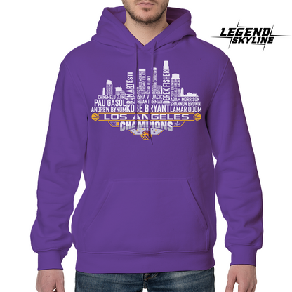 Los Angeles Dream Team Basketball Champions 2010, Los Angeles City Skyline Shirt