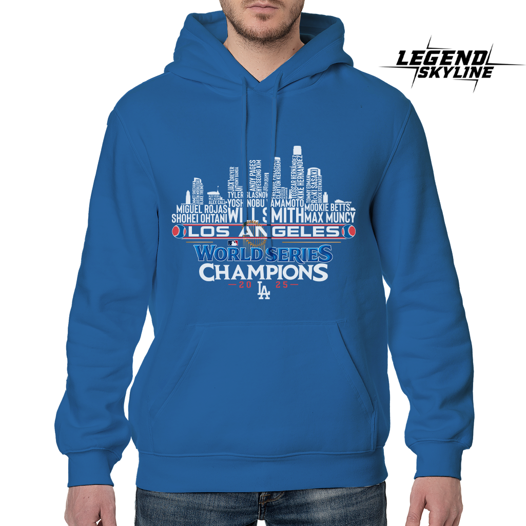Los Angeles Baseball World Champions Team Series 2025 LA City Skyline Shirts