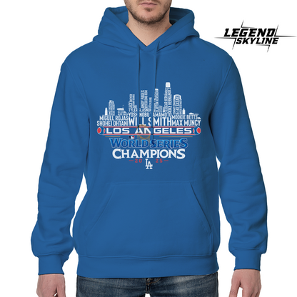 Los Angeles Baseball World Champions Team Series 2025 LA City Skyline Shirts