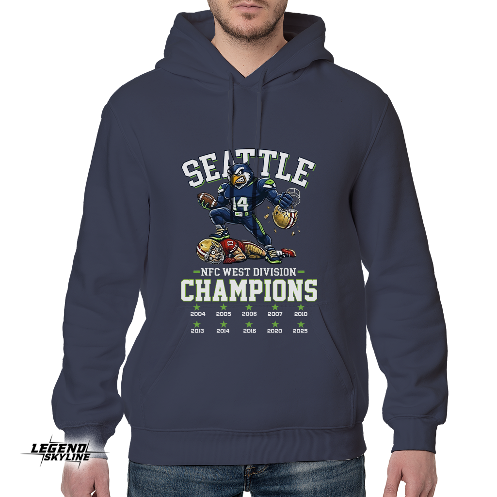 Seattle Football NFC West Division Champs 2025 Shirt