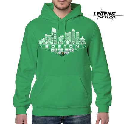 Boston Dream Team Basketball Champions 1981 , Boston City Skyline Shirt