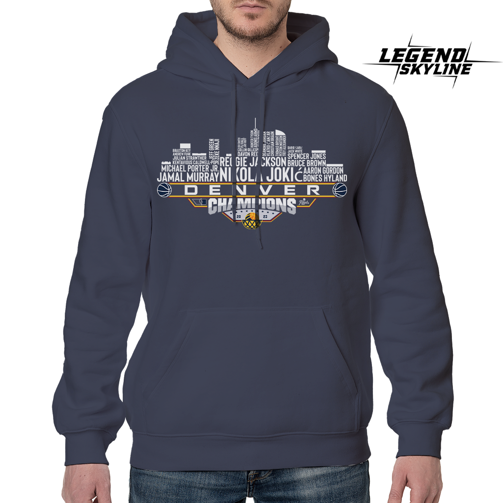 Denver Dream Team Basketball Champions 2023, Denver City Skyline Shirt