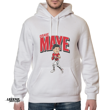 Drake Maye Caricature Football Shirts