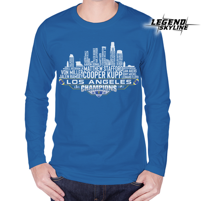 Los Angeles R Dream Team Football Champions 2022, Los Angeles City Skyline Shirt