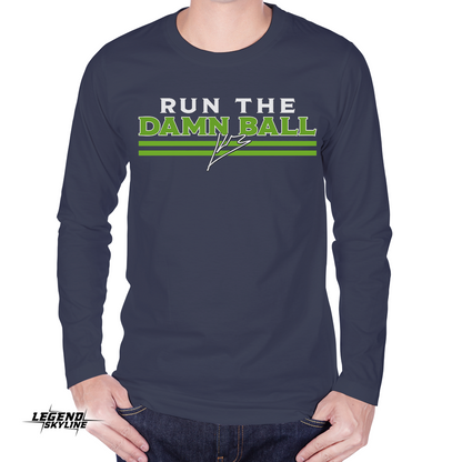 Kenneth Walker Run The Damn Ball Football Shirt