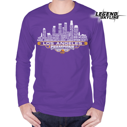 Los Angeles Dream Team Basketball Champions 1985, Los Angeles City Skyline Shirt