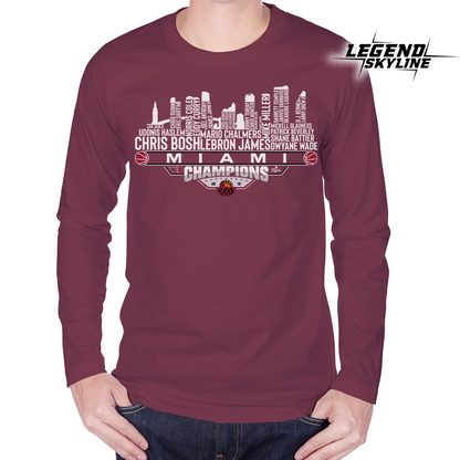 Miami Dream Team Basketball Champions 2012, Miami City Skyline Shirt