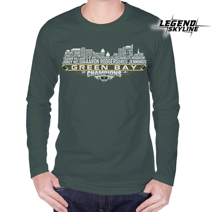 Green Bay Dream Team Football XLV Champions 2011, Green Bay City Skyline Shirt