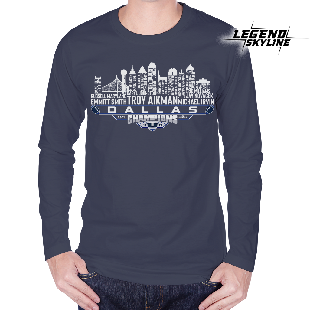 Dallas Dream Team Football XXVII Champions 1993, Dallas City Skyline Shirt