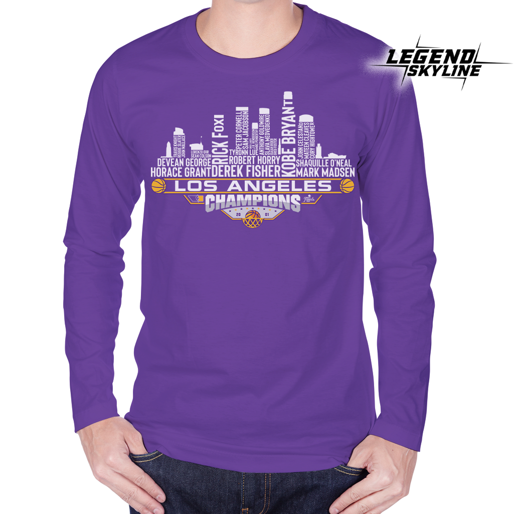 Los Angeles Dream Team Basketball Champions 2001 , Los Angeles City Skyline Shirt