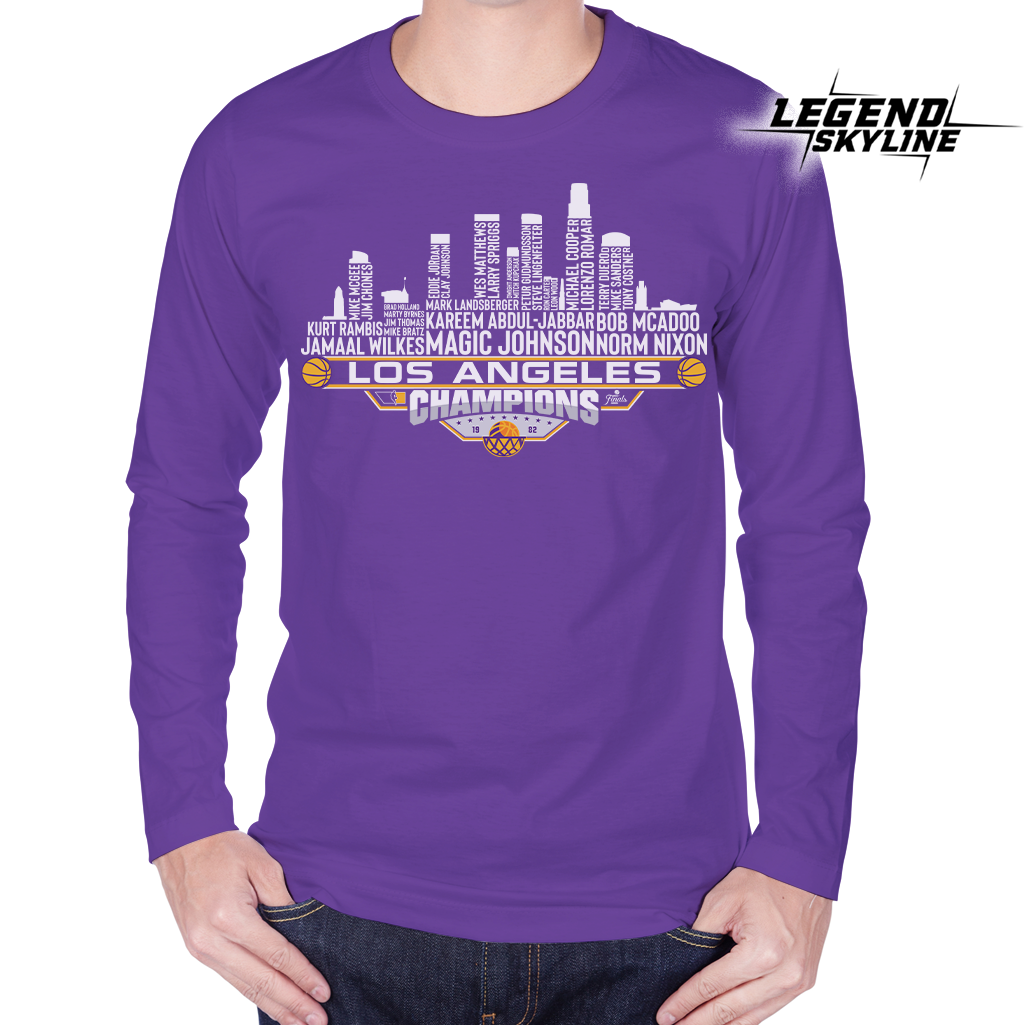 Los Angeles Dream Team Basketball Champions 1982, Los Angeles City Skyline Shirt