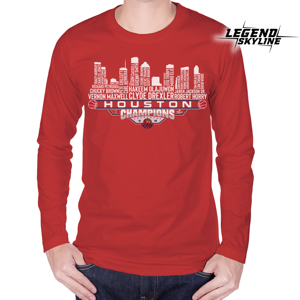 Houston Dream Team Basketball Champions 1995, Houston City Skyline Shirt
