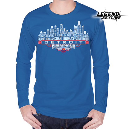 Detroit Dream Team Basketball Champions 1989, Detroit City Skyline Shirt